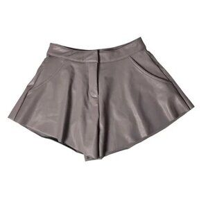 Forever 21 Faux Leather Gray Shorts